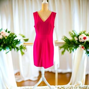 V-Neck Dress With Back Cutout